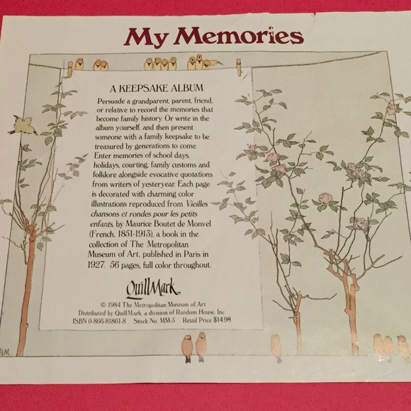 METROPOLITAN MUSEUM OF MODERN ART KEEPSAKE ALBUM MAURICE BOUTET DE MONVEL 1984 - Picture 5 of 17